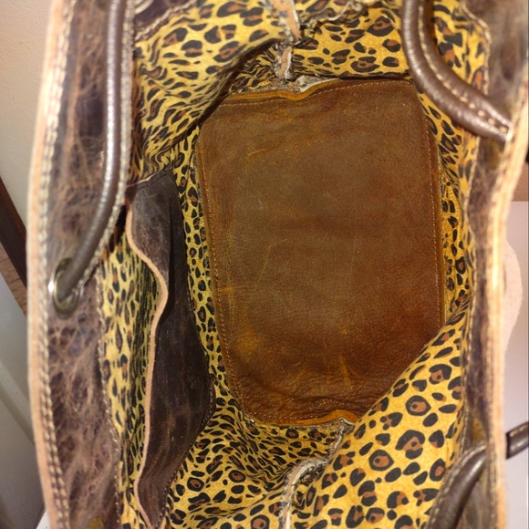 Handmade leather cowhide handbag - Picture 5 of 8